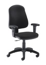 Calypso 2 Single Lever Office Chair with Fixed Back and Adjustable Arms