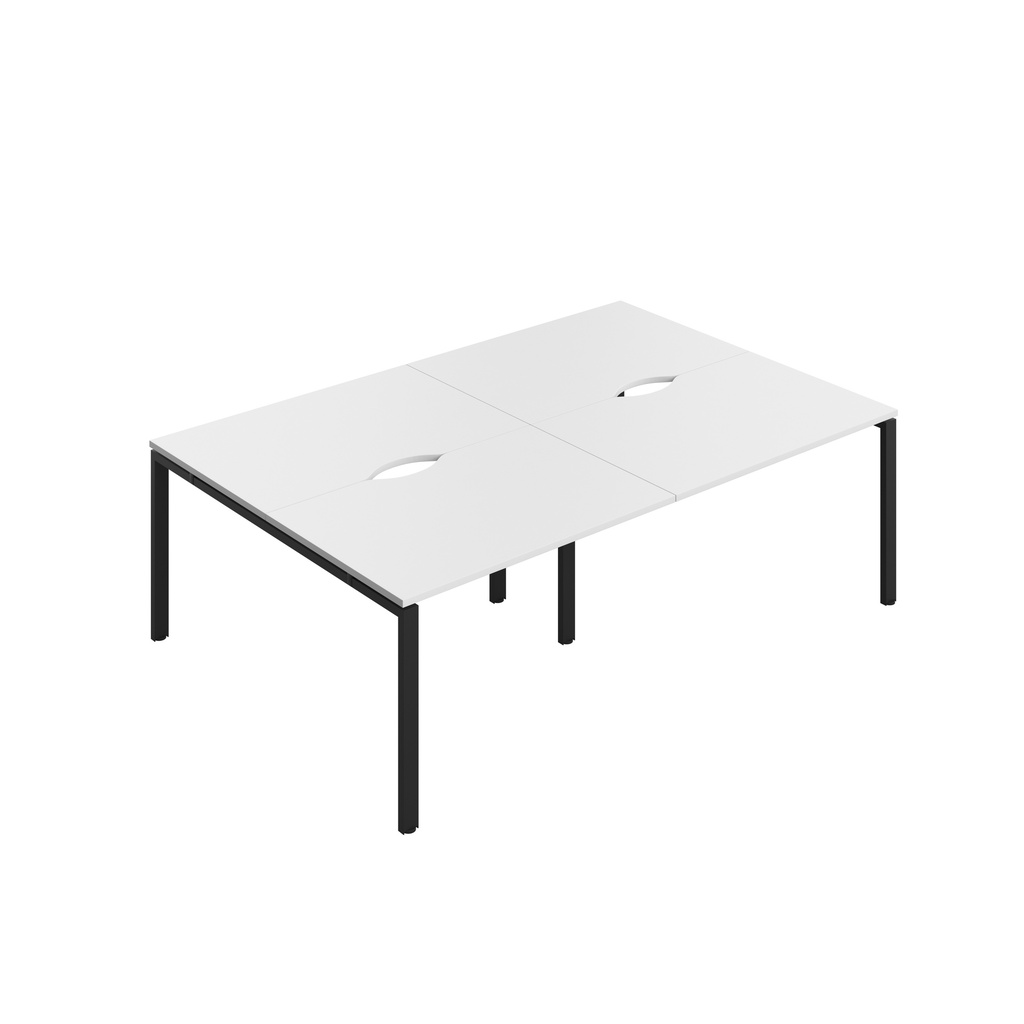 CB Bench with Cut Out: 4 Person (FSC) | 1200 x 800 | White/Black | 