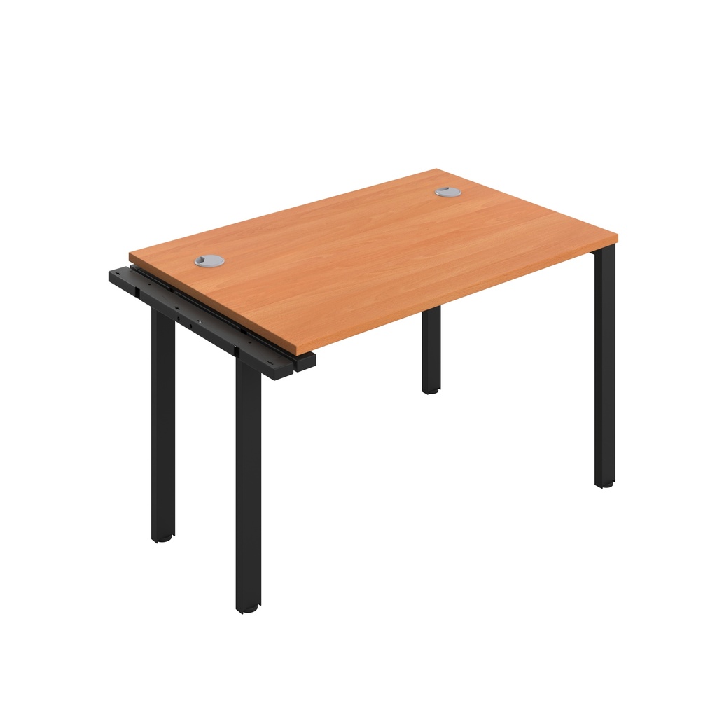 CB Bench Extension with Cable Ports: 1 Person (FSC) | 1200 x 800 | Beech/Black | 