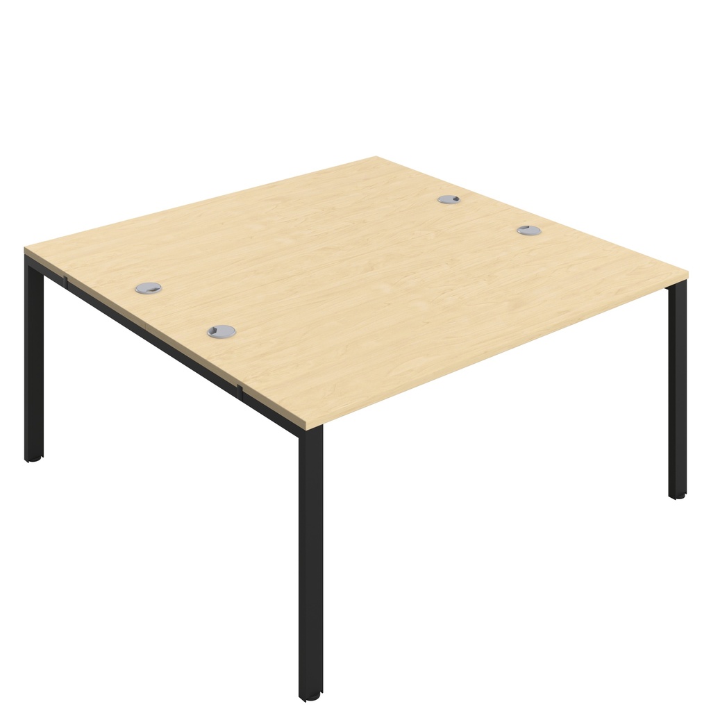 CB Bench with Cable Port: 2 Person (FSC) | 1600 x 800 | Maple/Black | 