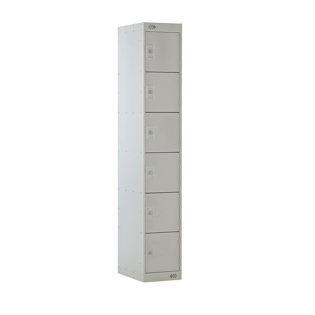 6 Door Locker 300X300X1800 Light Grey Door