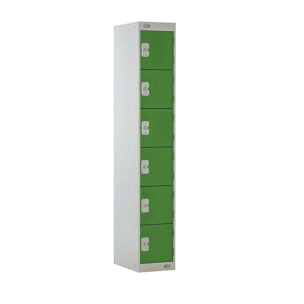 6 Door Locker 300X300X1800 Green Door