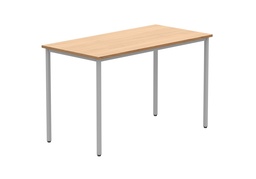 [CORE1260MPTBCHSV] Office Rectangular Multi-Use Table (FSC) | 1200X600 | Norwegian Beech/Silver