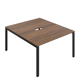 [CB1480CODWBK/2P] CB Bench with Cut Out: 2 Person (FSC) | 1400 x 800 | Dark Walnut/Black | 