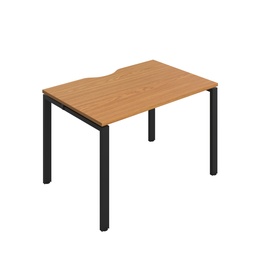 [CB1280CONOBK/1P] CB Bench with Cut Out: 1 Person (FSC) | 1200 x 800 | Nova Oak/Black | 