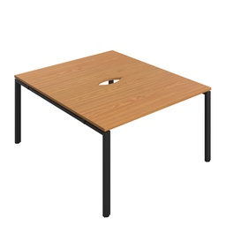 [CB1480CONOBK/2P] CB Bench with Cut Out: 2 Person (FSC) | 1400 x 800 | Nova Oak/Black | 