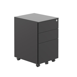 [TKUSMP3BK] Under Desk Steel Pedestal 3 Drawer