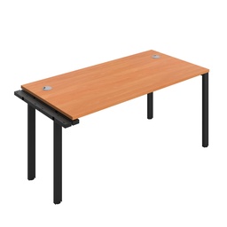 [CB1680CPBEBK/1PX] CB Bench Extension with Cable Ports: 1 Person (FSC) | 1600 x 800 | Beech/Black | 