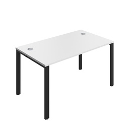 [CB1480CPWHBK/1P] CB Bench with Cable Ports: 1 Person (FSC) | 1400 x 800 | White/Black | 