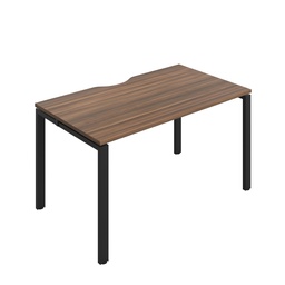 [CB1480CODWBK/1P] CB Bench with Cut Out: 1 Person (FSC) | 1400 x 800 | Dark Walnut/Black | 