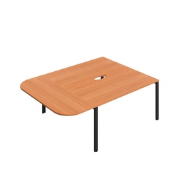 [CB1660DE/BEBK] CB Bench with D-End (FSC) | 1600 x 600 | Beech/Black | 