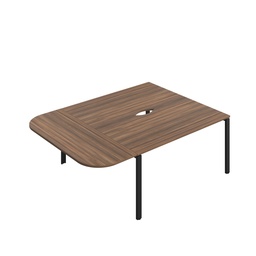 [CB1660DE/DWBK] CB Bench with D-End (FSC) | 1600 x 600 | Dark Walnut/Black | 