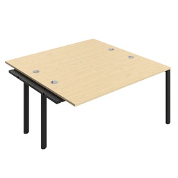 [CB1680CPMABK/2PX] CB Bench Extension with Cable Ports: 2 Person (FSC) | 1600 x 800 | Maple/Black | 