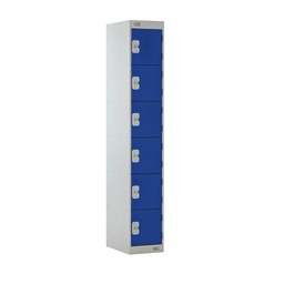 [TC6DRLK45BL] 6 Door Locker 300X450X1800 Blue Door